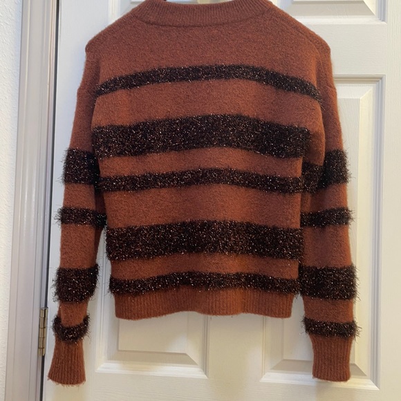 Madewell Tinsel-Stripe Pullover Sweater - Picture 7 of 7